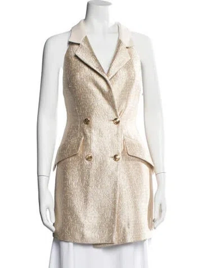Pre-owned Elisabetta Franchi Coat In Black