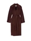 Elisabetta Franchi Dressing Gown Coat Coats And Trench Coats Brown In Brown