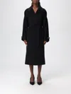 Elisabetta Franchi Coat  Woman Color Black In Black