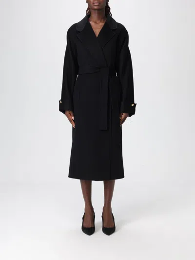 Elisabetta Franchi Coat  Woman Color Black