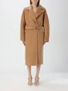 Elisabetta Franchi Coat  Woman Color Camel In Camel