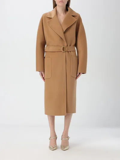 Elisabetta Franchi Coat  Woman Color Camel