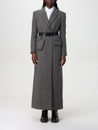 Elisabetta Franchi Coat  Woman Color Grey In 灰色