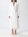 Elisabetta Franchi Coat  Woman Color Ivory In White