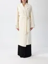 Elisabetta Franchi Coat  Woman Color Milk In Neutral