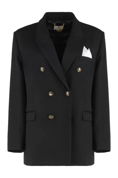 ELISABETTA FRANCHI ELISABETTA FRANCHI COAT IN COTTON GABARDINE WITH POCKET