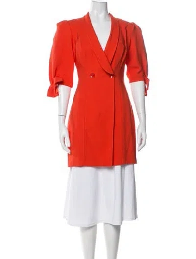 Pre-owned Elisabetta Franchi Coat In Red