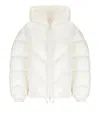 Elisabetta Franchi Oversized Down Jacket In Beige