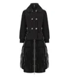 Elisabetta Franchi Circle Black Padded Jacket In Black