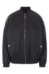 Elisabetta Franchi Logo-print Bomber Jacket In Black