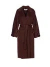 Elisabetta Franchi Dressing Gown Coat Coats And Trench Coats Brown In Brown