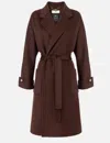 Elisabetta Franchi Dressing Gown Coat Coats And Trench Coats Brown In Brown