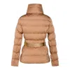 Elisabetta Franchi Coats Honey In Brown