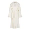 Elisabetta Franchi Belted Pocket Coat In Neutral