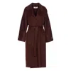 Elisabetta Franchi Wool Trench Coat In Multi