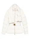 Elisabetta Franchi Tailored Minimalistic Jacket With Structured Shoulders In White