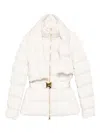 Elisabetta Franchi Belted Jacket In White