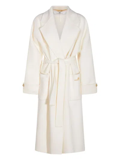 Elisabetta Franchi Coats In White