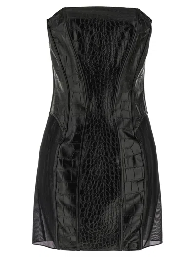 ELISABETTA FRANCHI COCONUT TEXTURE DRESS