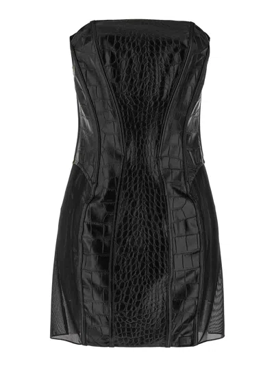 ELISABETTA FRANCHI COCONUT TEXTURE DRESS
