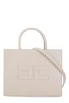 Elisabetta Franchi Grey Grey Shoulder Bag In Blush Beige
