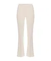 Elisabetta Franchi Contrasted Piping Crêpe Trousers In Neutral