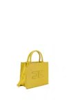 ELISABETTA FRANCHI CONTRASTED TOPSTITCHING SMALL TOTE BAG