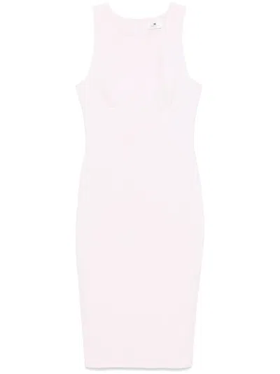 Elisabetta Franchi Contrasting-piping Midi Dress In Purple