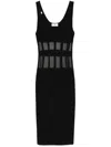 Elisabetta Franchi Corset-cuts Midi Dress In Black