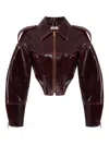 Elisabetta Franchi Corset Jacket In Brown