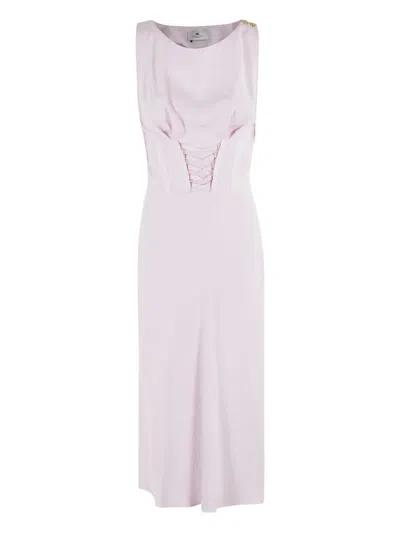 Elisabetta Franchi Corset Midi Dress