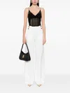 Elisabetta Franchi Corset-style Top In Black