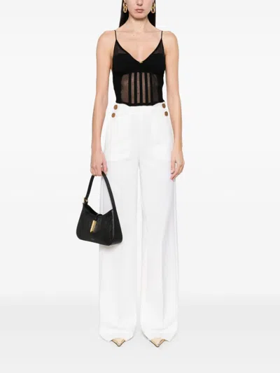 Elisabetta Franchi Corset-style Top In Black