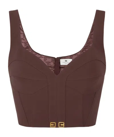ELISABETTA FRANCHI CORSET-STYLE TOP