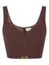 Elisabetta Franchi Corset-style Top In Red