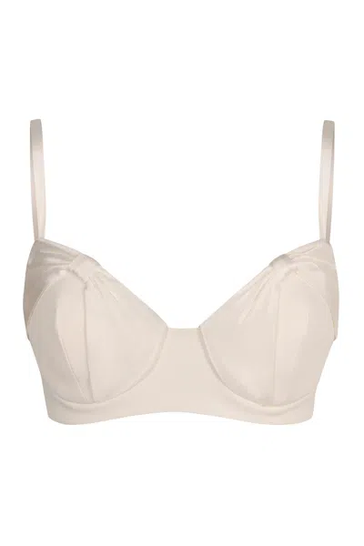 Elisabetta Franchi Corset Top In Beige
