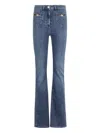 Elisabetta Franchi Classic Flared Jeans With Fitted Waist In Blue