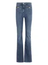 Elisabetta Franchi Cotton-blend Flared Jeans In Blue