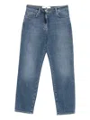 Elisabetta Franchi Cotton-blend Jeans In Blue