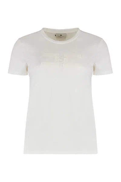 ELISABETTA FRANCHI ELISABETTA FRANCHI COTTON CREW-NECK T-SHIRT
