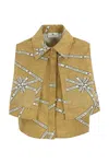 Elisabetta Franchi Logo-print Sleeveless Shirt In Green
