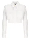 Elisabetta Franchi White Cotton Cropped Shirt