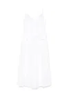 Elisabetta Franchi Cotton Poplin Dress With Peplum