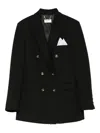 Elisabetta Franchi Cotton Gabardine Blazer With Breast Pocket Clothing In Black