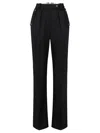 Elisabetta Franchi Trousers With Pleats And Pockets In Black