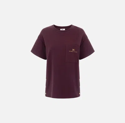 Elisabetta Franchi Cotton Jersey In Red