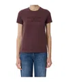 Elisabetta Franchi Cotton Jersey T-shirt In Brown