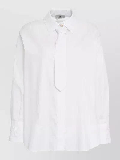 Elisabetta Franchi Cotton Shirt In White