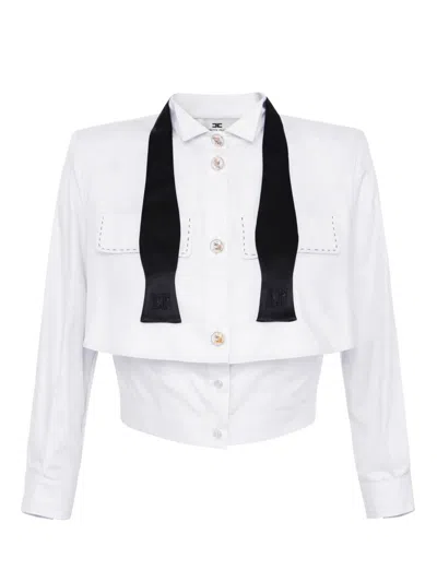 Elisabetta Franchi Cotton Shirt In White