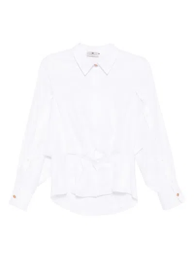 Elisabetta Franchi Cotton Shirt In White
